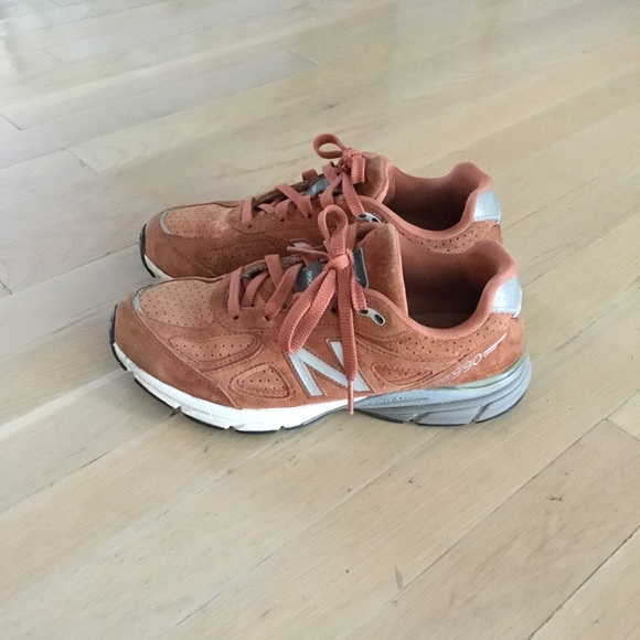 New Balance Other - New Balance 990V4 Jupiter Burnt Orange Running Shoes Boys Size 5.5 or Women's 7